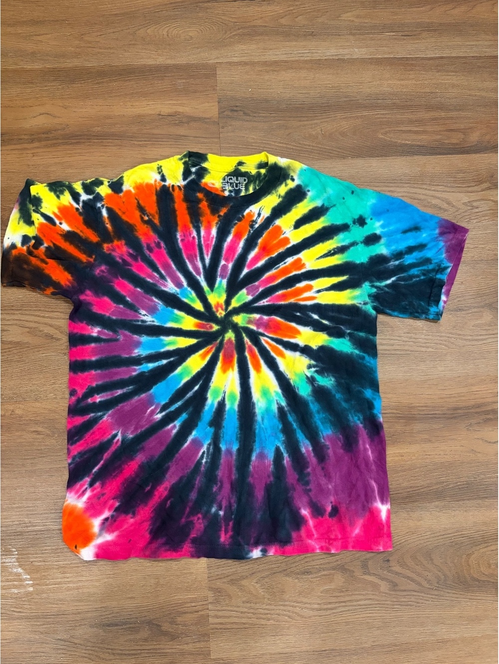Liquid Blue rainbow tie-dye T-shirt